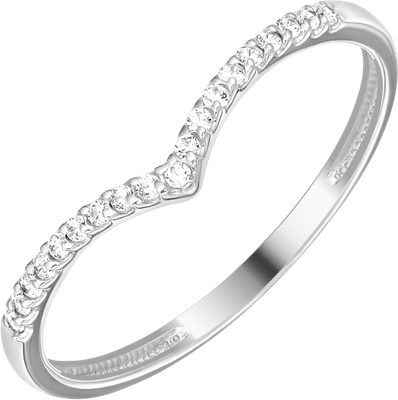 Кольцо из серебра 7 КАРАТ П1217-017С (р.17.5, с фианитами)