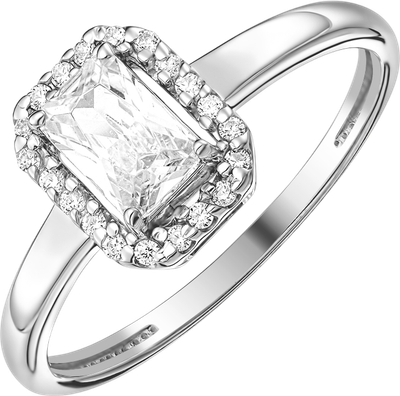Кольцо из серебра 7 КАРАТ П1217-012С (р.22, с фианитами)