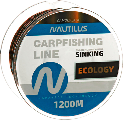 Леска монофильная NAUTILUS Ecology 0.286мм 7.1кг 1200м camouflage / 06-42302458