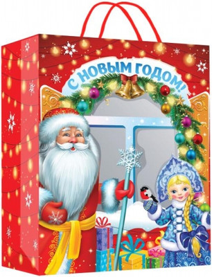 Пакет подарочный Чудо праздник Новый год PWXL-113308-NY