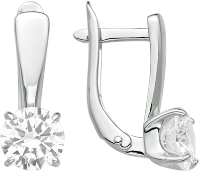 Серьги из серебра 7 КАРАТ П2217-039С (с фианитами)
