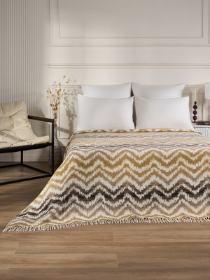 Плед Karven 1.5сп 150x200 / PL024 ZIGZAG v19/Bej