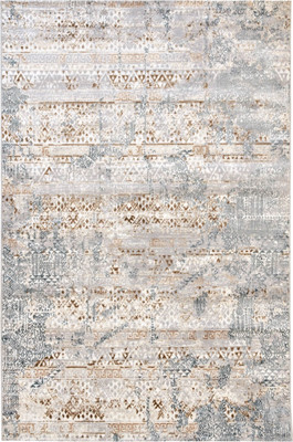 Ковер Radjab Carpet Бьянка Прямоугольник D057A (1.5x2, Cream Shirink/Blue Fdy)