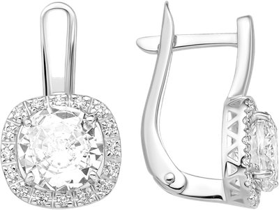 Серьги из серебра 7 КАРАТ П2217-015С (с фианитами)