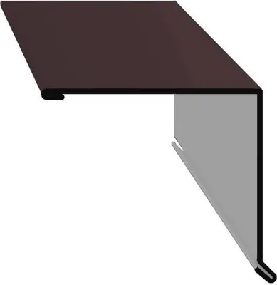 Планка торцевая Скайпрофиль 95 0.5-Пэ Rooftop Matte (СтБархат)-RAL8019 (2м)