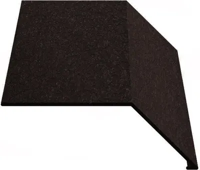 Конек кровельный Скайпрофиль 190 0.5-Пэ Rooftop Matte (СтБархат)-RAL8019 (2м)