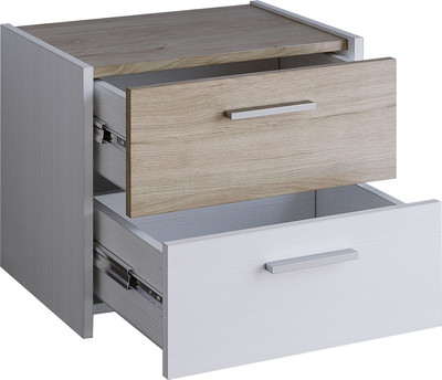 Прикроватная тумба Евва Венеция ВН-2S (бодега белый/гикори кингстон)