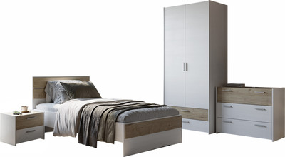 Комплект мебели для спальни Евва Венеция 6 ВН-1.6.1 (бодега белый/гикори кингстон)