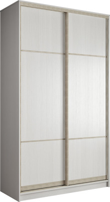 Шкаф-купе Евва АЭП ШК.2.02 138 BbBbH.03 (бодега белый/бодега белый/дуб шато)