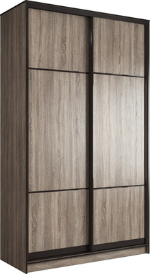 Шкаф-купе Евва АЭП ШК.2.02 138 TTG.03 (дуб трюфель/дуб трюфель/венге глянец)