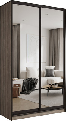 Шкаф-купе Евва АЭП ШК.2.02 138 TG.05 (дуб трюфель/зеркало/венге глянец)