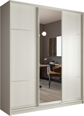 Шкаф-купе Евва АЭП ШК.3.03 176 BBZ.02 (бодега/бодега/жемчуг зерно)