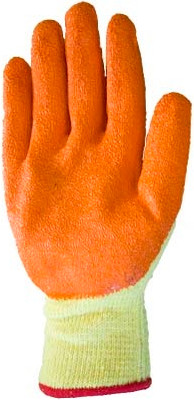 Перчатки защитные BVB 8901601 (р.9, желтый/оранжевый)