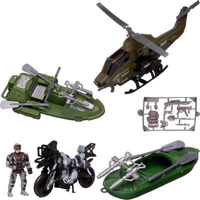 Набор игрушечной техники Abtoys Военная техника с истребителем / PT-01321