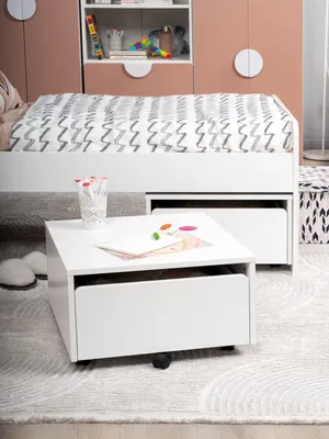 Тумба Mebelain Пикси выкатная 52x55x31 (белый)