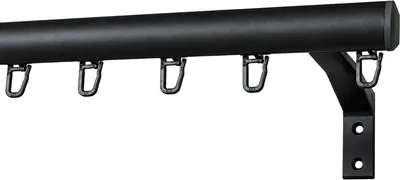 Карниз для штор Divades Калитва 30x15 / 90111240 (2.4м, черный)