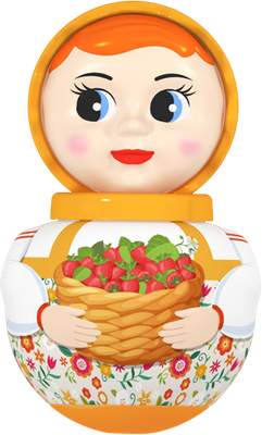 Развивающая игрушка Stellar Неваляшка Девочка 01764