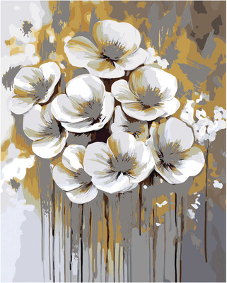Картина по номерам Феникс+ Белые цветы / 71285