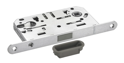 Защелка врезная с фиксацией Morelli M1885 SSC (суперматовый хром)