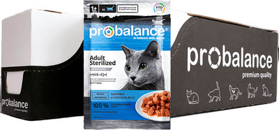 Влажный корм для кошек ProBalance Sterilized (28х85г)