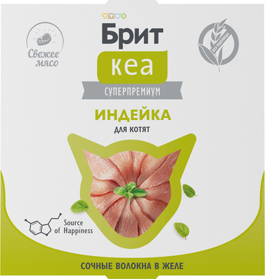 Влажный корм для кошек Brit Care Индейка в желе / 1062905 (75г)