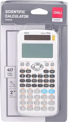 Калькулятор Deli ED991ES (серый)