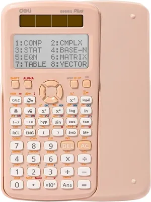 Калькулятор Deli ED991ES (розовый)