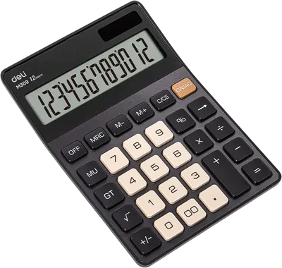 Калькулятор Deli EM309 (темно-серый)