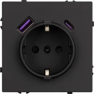 Розетка Arlight SCT-NOBE-MUAC-SFPL-BK / 054285