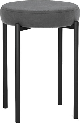 Табурет Егорофф Гамма круг (черный/графит)