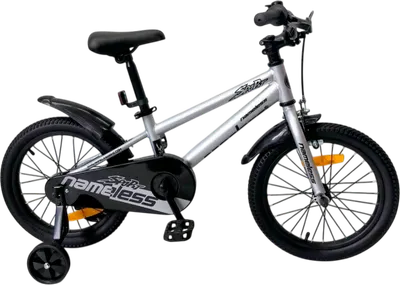 Детский велосипед Nameless Sport 16 2024 / 16S2-SL/BK (серебристый/черный)
