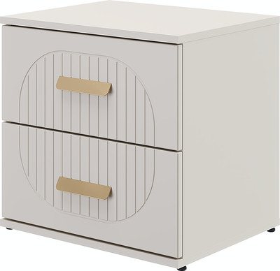 Прикроватная тумба MODULA Хелена INV02T-2S-502/398/490(18) (кашемир)