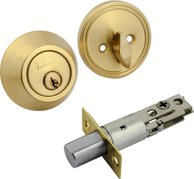 Замок врезной Нора-М D1 (мат.золото)