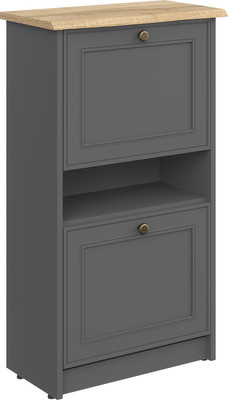Тумба для обуви MODULA Гранда INV07T-2D-540/295/961(22) (графит/дуб натюрель)
