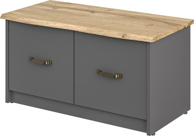 Тумба в прихожую MODULA Гранда INV07T-2D-848/430/442(22) (графит/дуб натюрель)