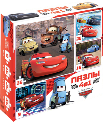 Набор пазлов Disney Тачки Ни дня без гонки / 10766206