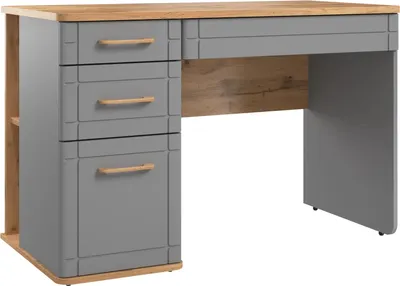 Письменный стол MODULA Карпин INV01SP-3S-1200/600/780(05) (дуб натюрель/серый)