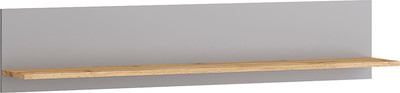 Полка MODULA Вирелле INV06P-1351/216/270(21) (BZ серый шифер/DI дуб натюрель)