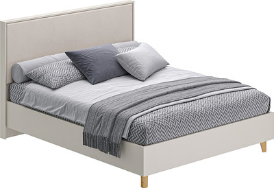 Двуспальная кровать MODULA Хелена INV02K-1690/2083/1143(17) (кашемир/ткань Velutto 4V)