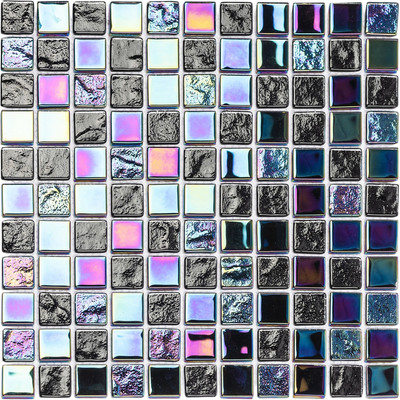 Мозаика Wellerein Crystal Glass SD7016 (300x300, черный)