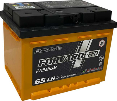 Автомобильный аккумулятор FORVARD Forvard EFB Premium 620A LB2 12V65 AH/L2B / FEPLB2.65.620.SMF (65А/ч, 0) низкий)
