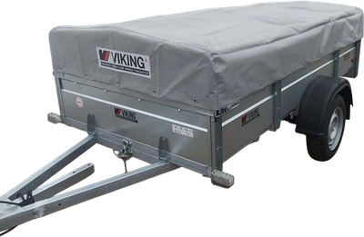 Прицеп для автомобиля ВИКИНГ 1325 борт 370 (тент с дугами 300мм)