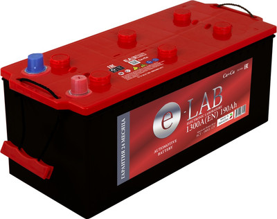 Автомобильный аккумулятор E-Lab (4) 1 300A D5 6CT-190 / 190 111 P01 E (190А/ч)