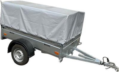 Прицеп для автомобиля ВИКИНГ 1320 борт 500мм (тент с дугами 300мм)