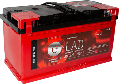 Автомобильный аккумулятор E-Lab (0) 800A L5 6СТ-90 / 090 112 K11 E (90А/ч)