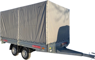 Прицеп для автомобиля Mullerwagen 2035 X2 Plat 3.51x2x0.33 (тент 150см)