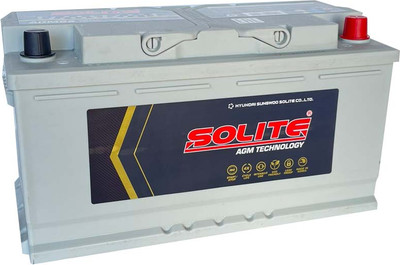 Автомобильный аккумулятор Solite AGM (0) 850A L5 AGM95L / SAGM95L (95А/ч)