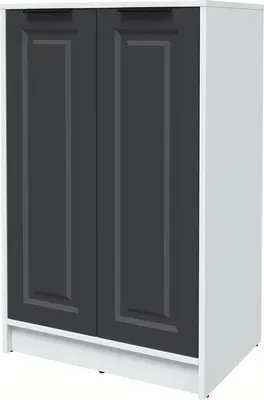 Тумба Interline Концепт КТ-Т64 Деко (белый платинум/пепел)