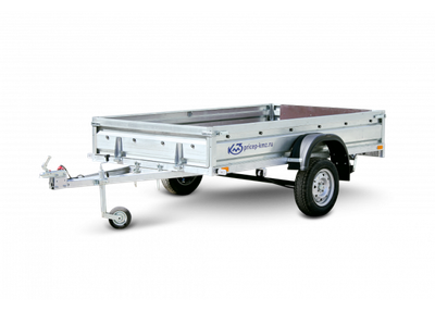 Прицеп для автомобиля Кмз Квадро Плюс 2.7x1.5 борт 350мм (тент с дугами 1500мм)