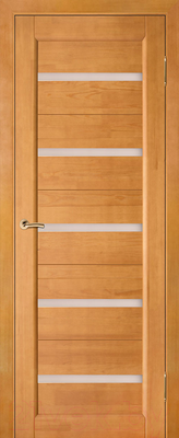 Дверь межкомнатная Vi Lario ЧО Вега 5 60x200 (светлый орех)